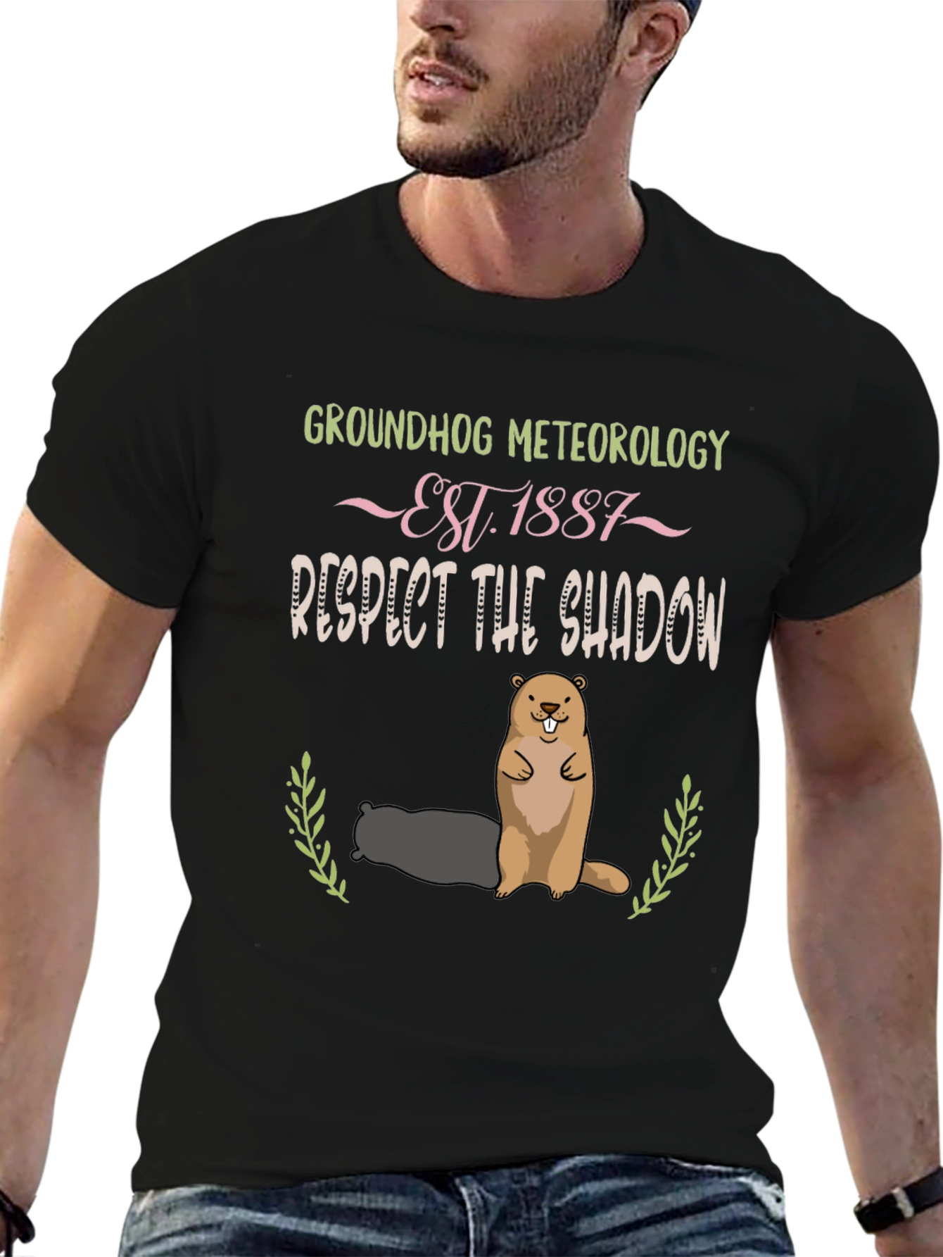 Groundhog Meteorology Shadow T-Shirt