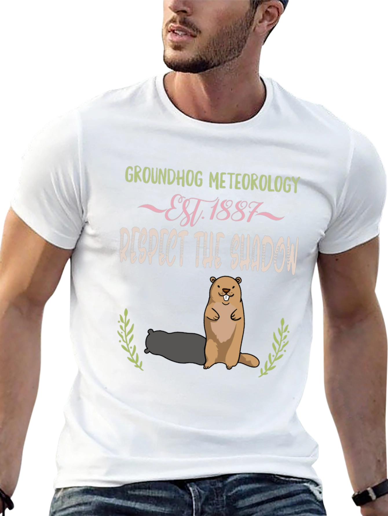 Groundhog Meteorology Shadow T-Shirt