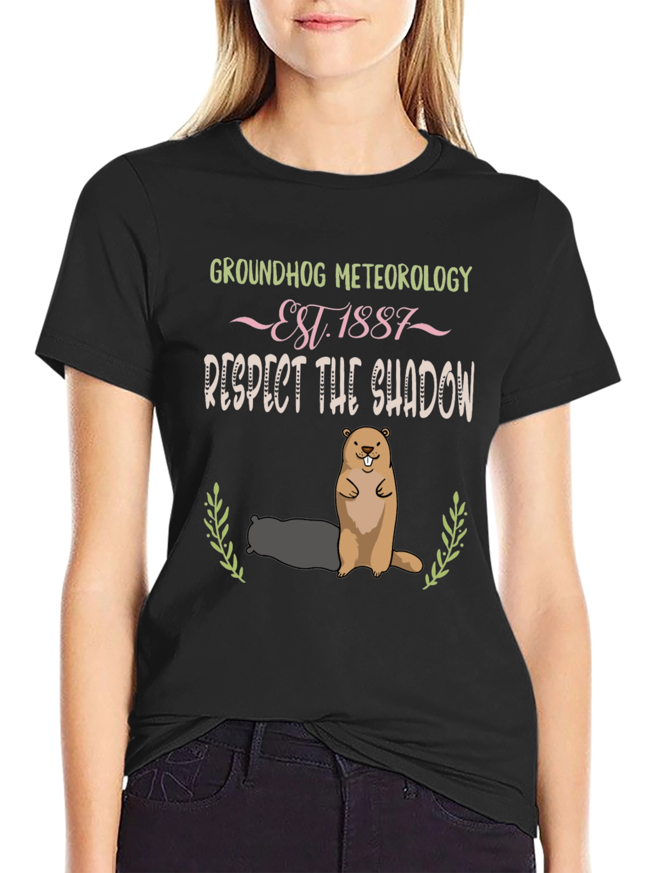 Groundhog Meteorology Shadow T-Shirt