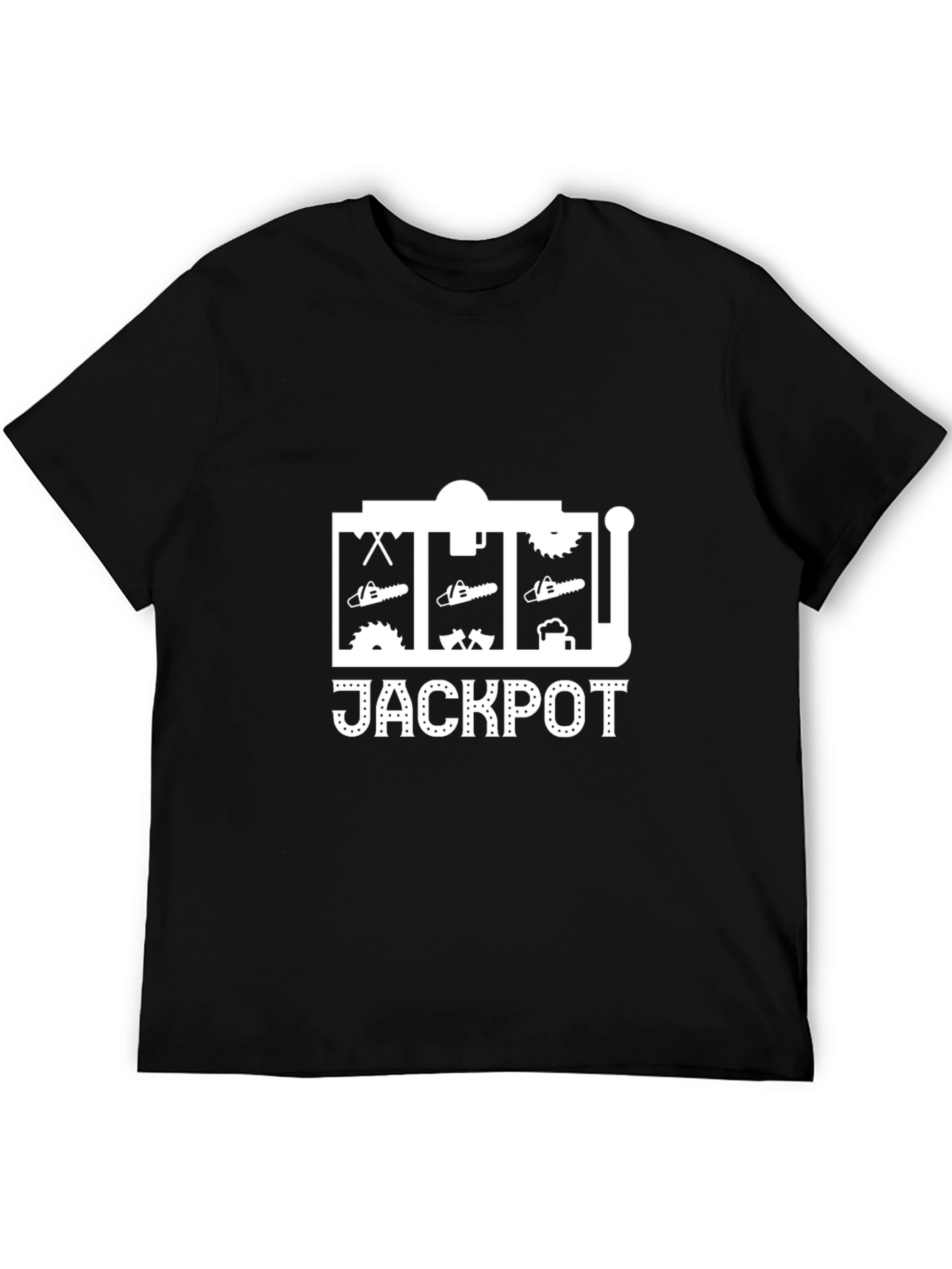 Jackpot Lumberjack T-Shirt - Black Crew Neck Tee