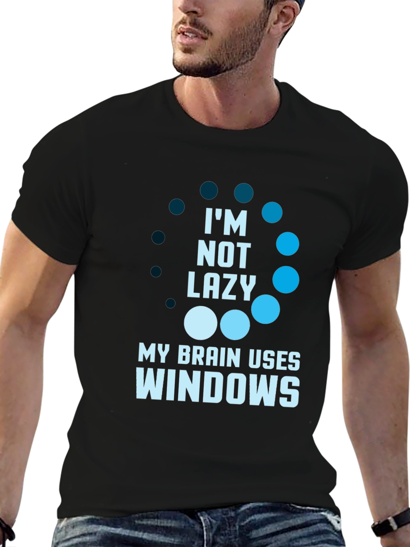 Funny Im Not Lazy Windows T-Shirt