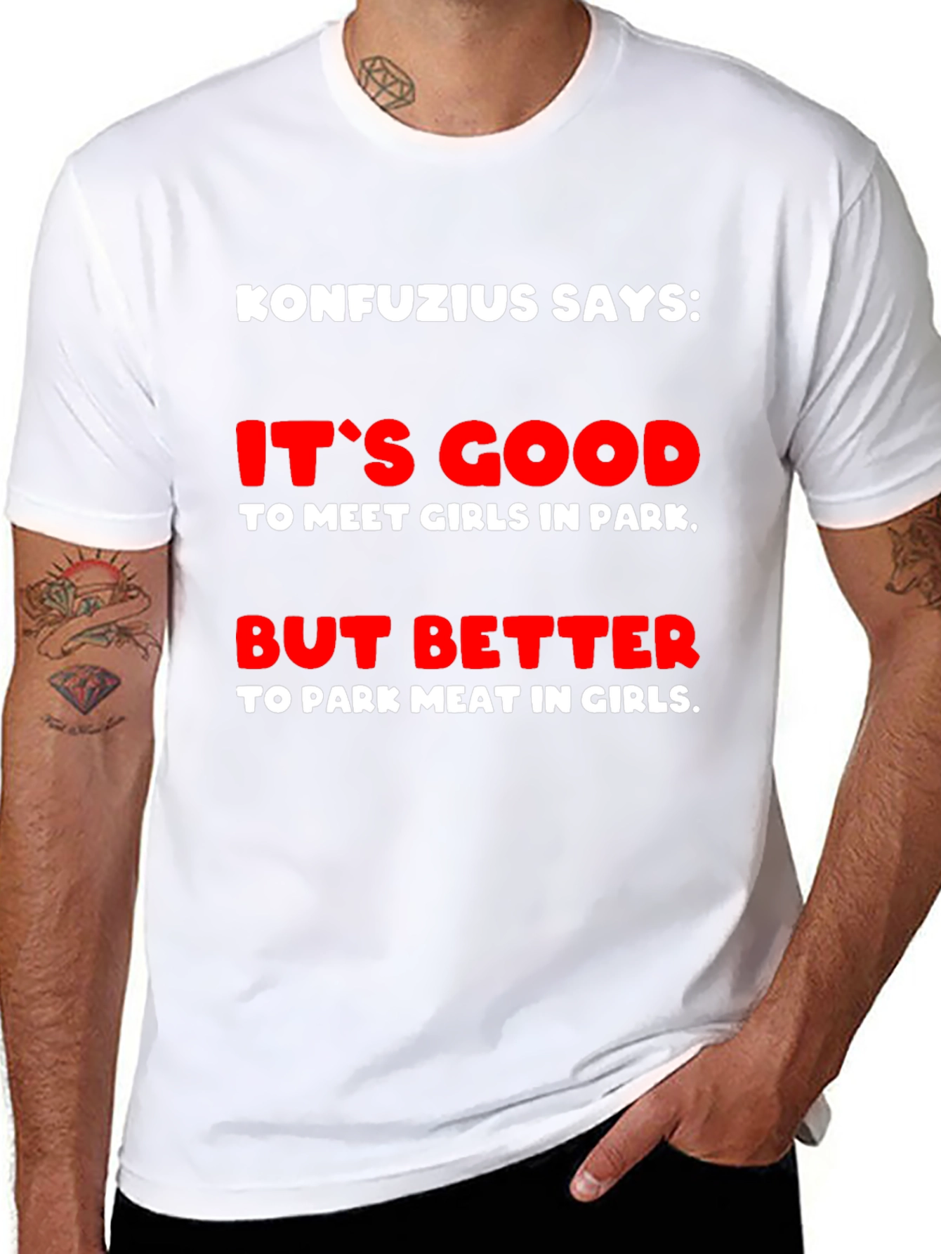 Konfucius Says Graphic T-Shirt
