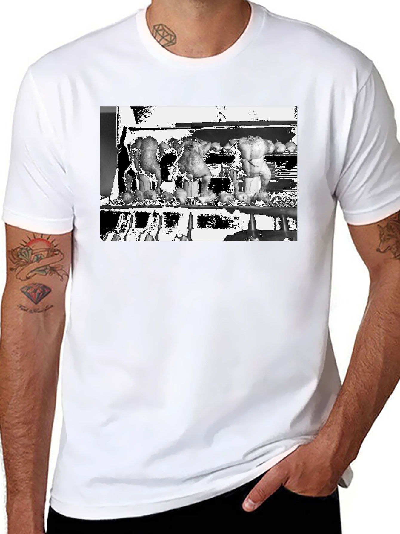 Abstract Culinary Art Graphic Tee