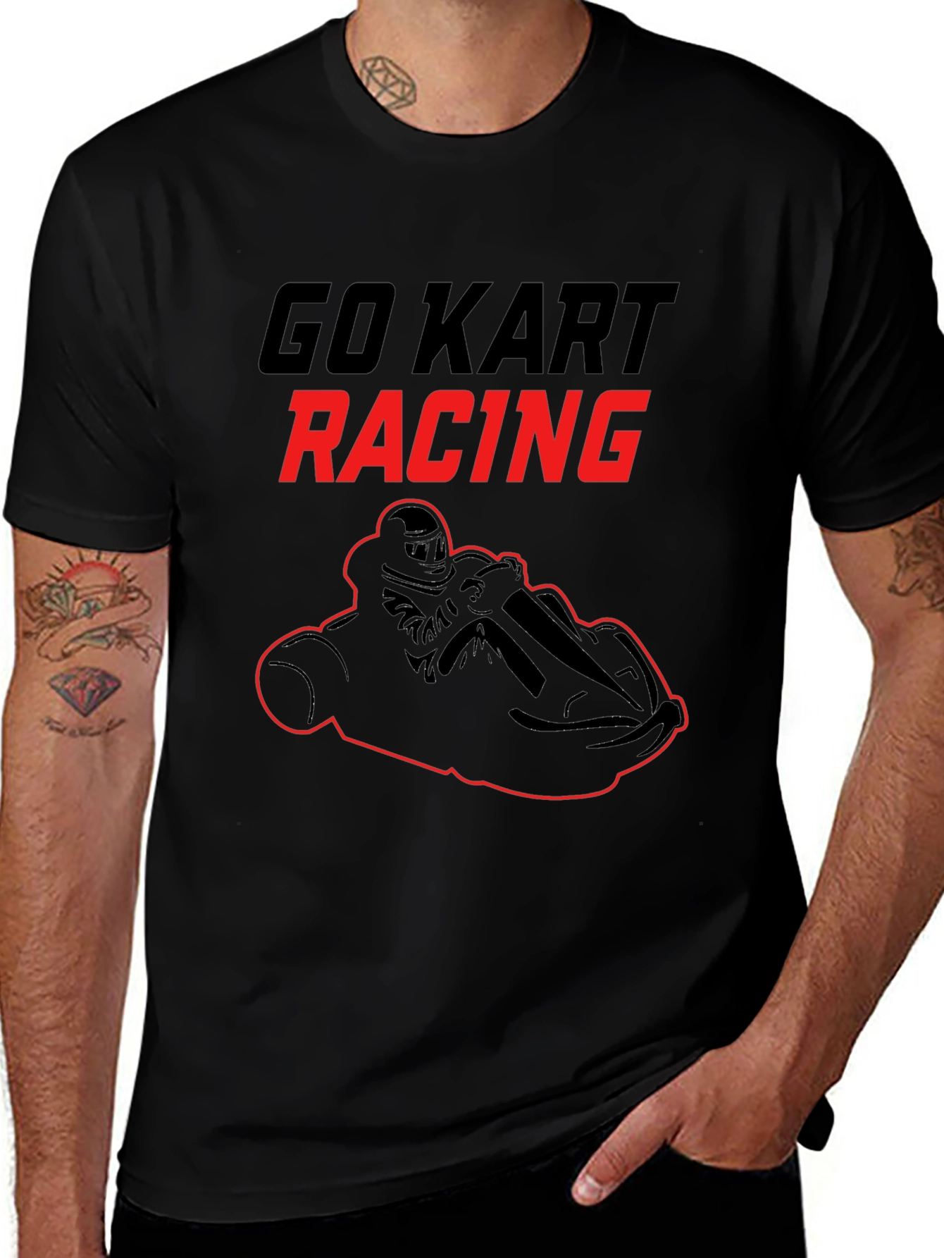 Go Kart Racing Graphic T-Shirt