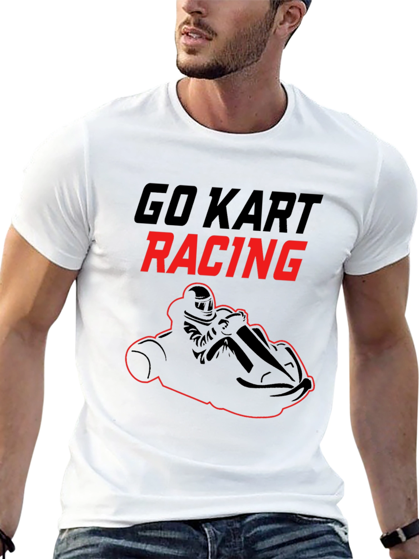 Go Kart Racing Graphic T-Shirt