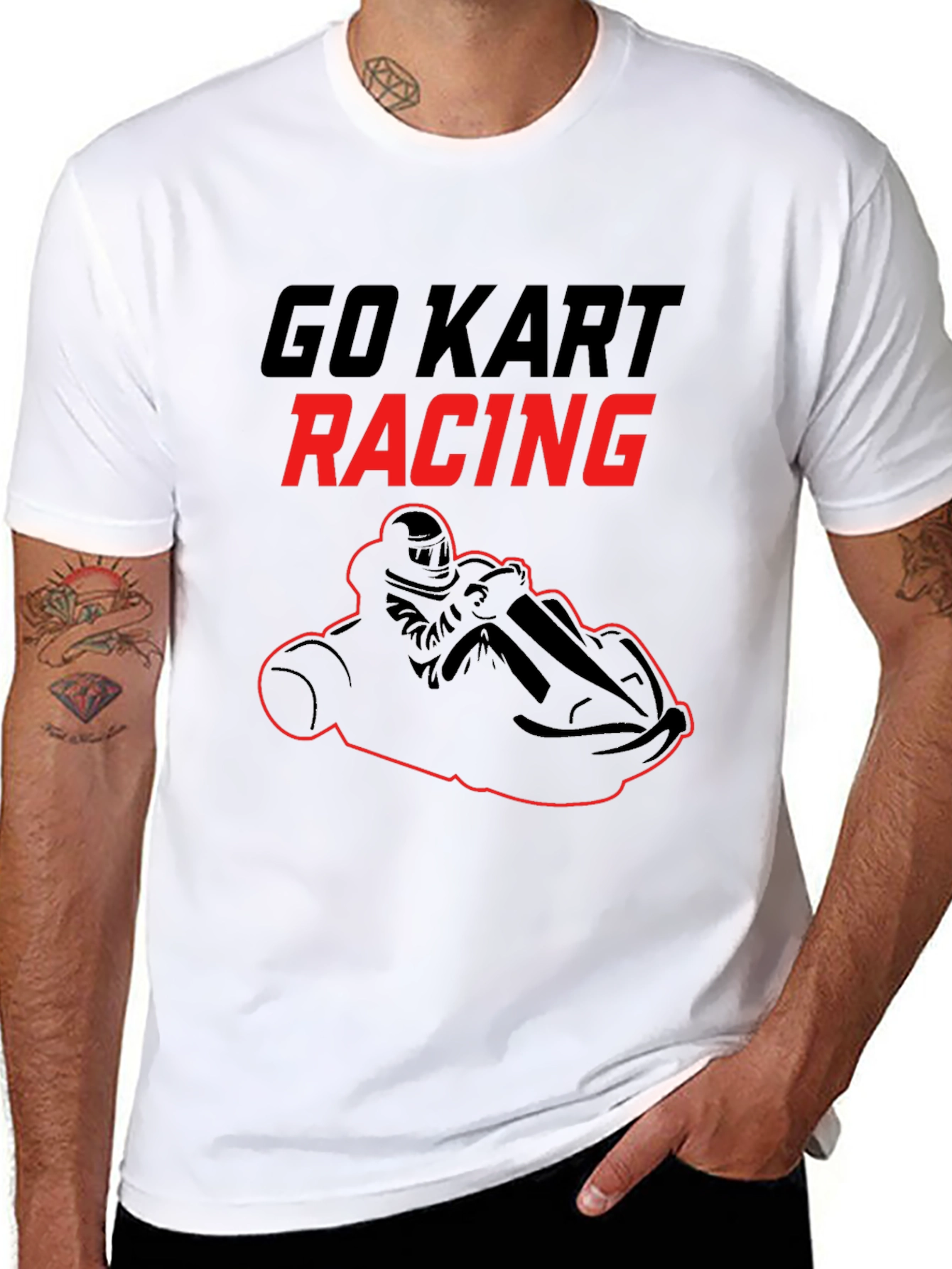 Go Kart Racing Graphic T-Shirt