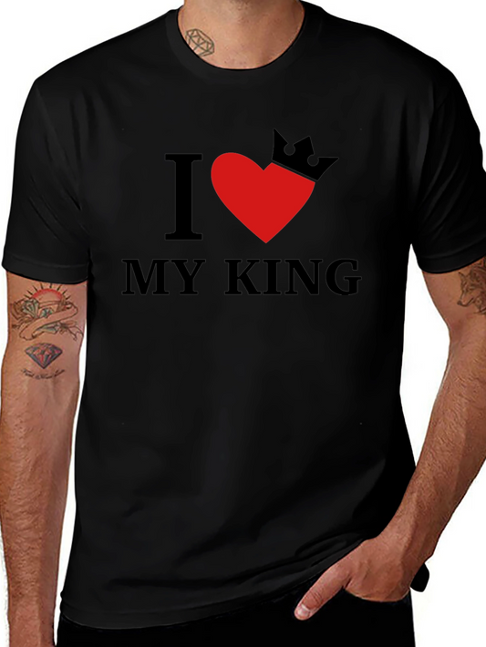 I Heart My King Graphic Tee - Soft Cotton Blend