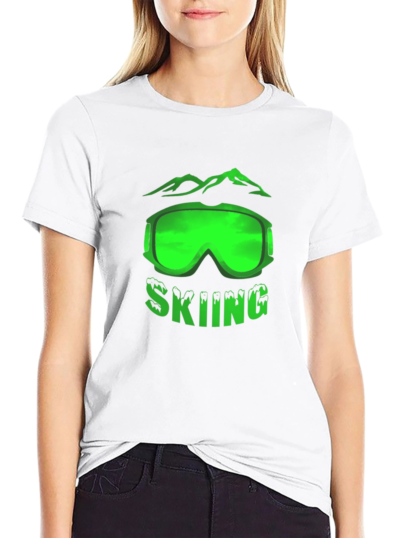 Skiing Graphic Tee