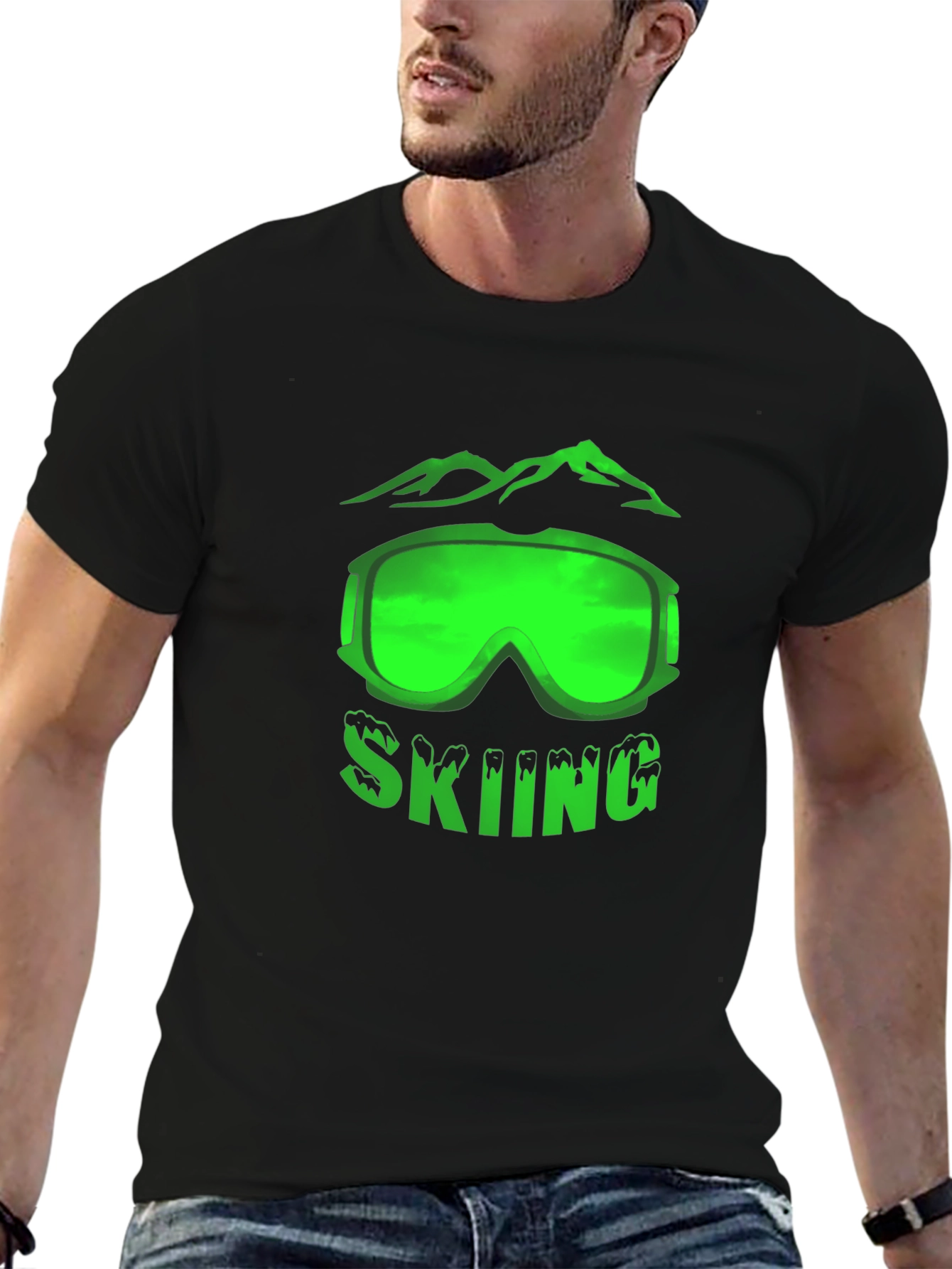 Skiing Graphic Tee
