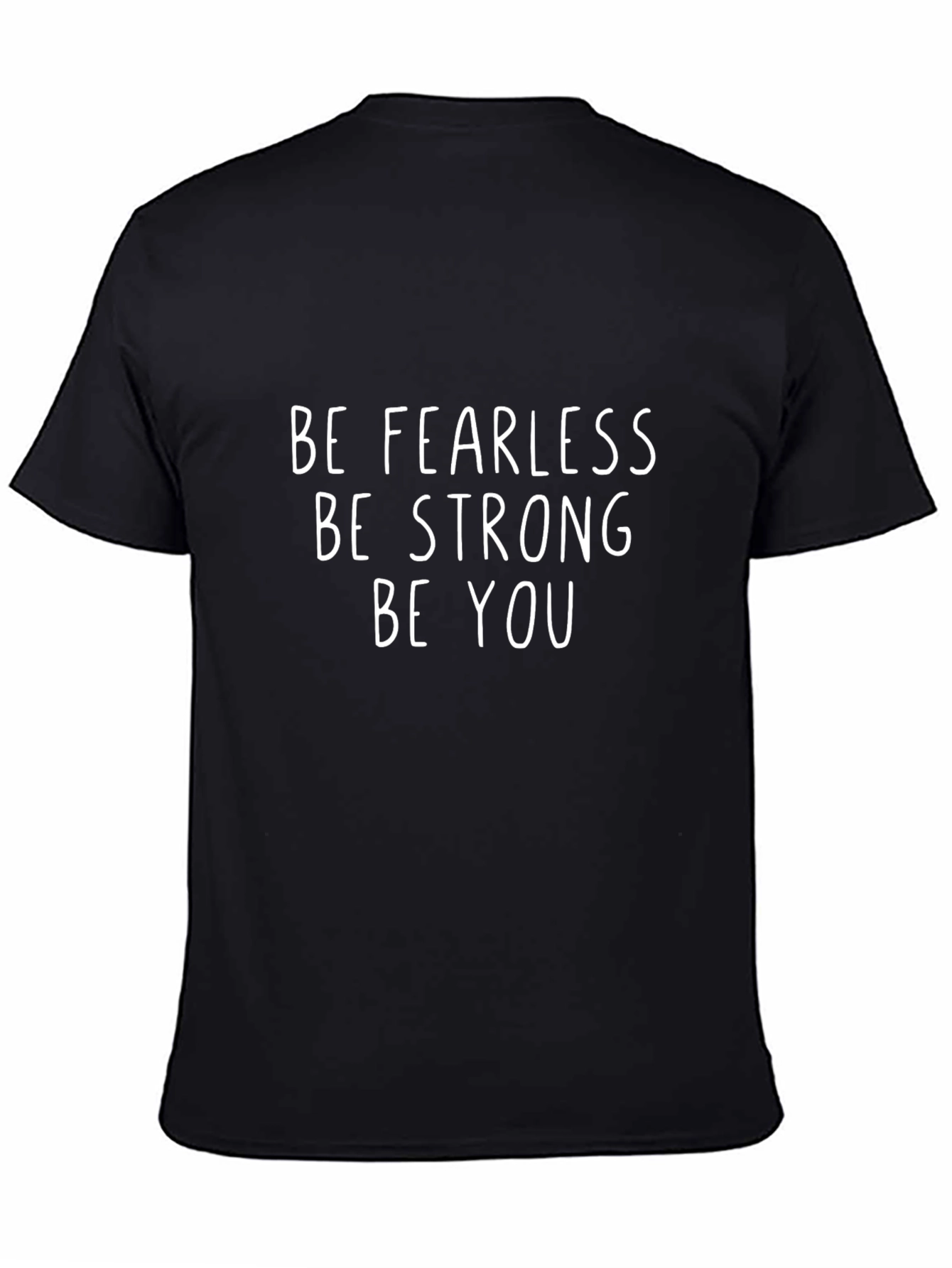 Fearless Strong You Black Graphic Tee Shirt