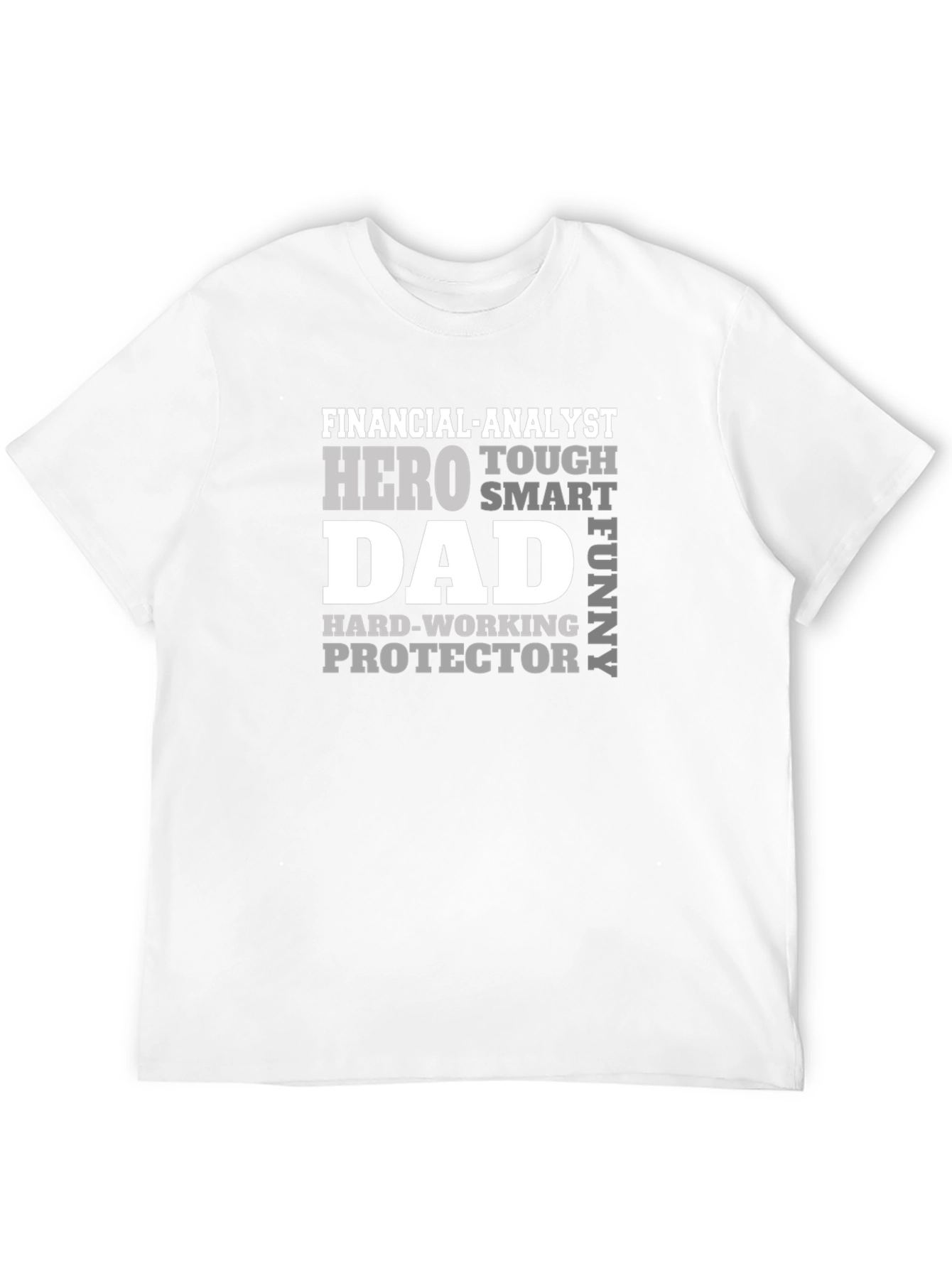 Financial Analyst Dad T-Shirt - Hero Protector Funny