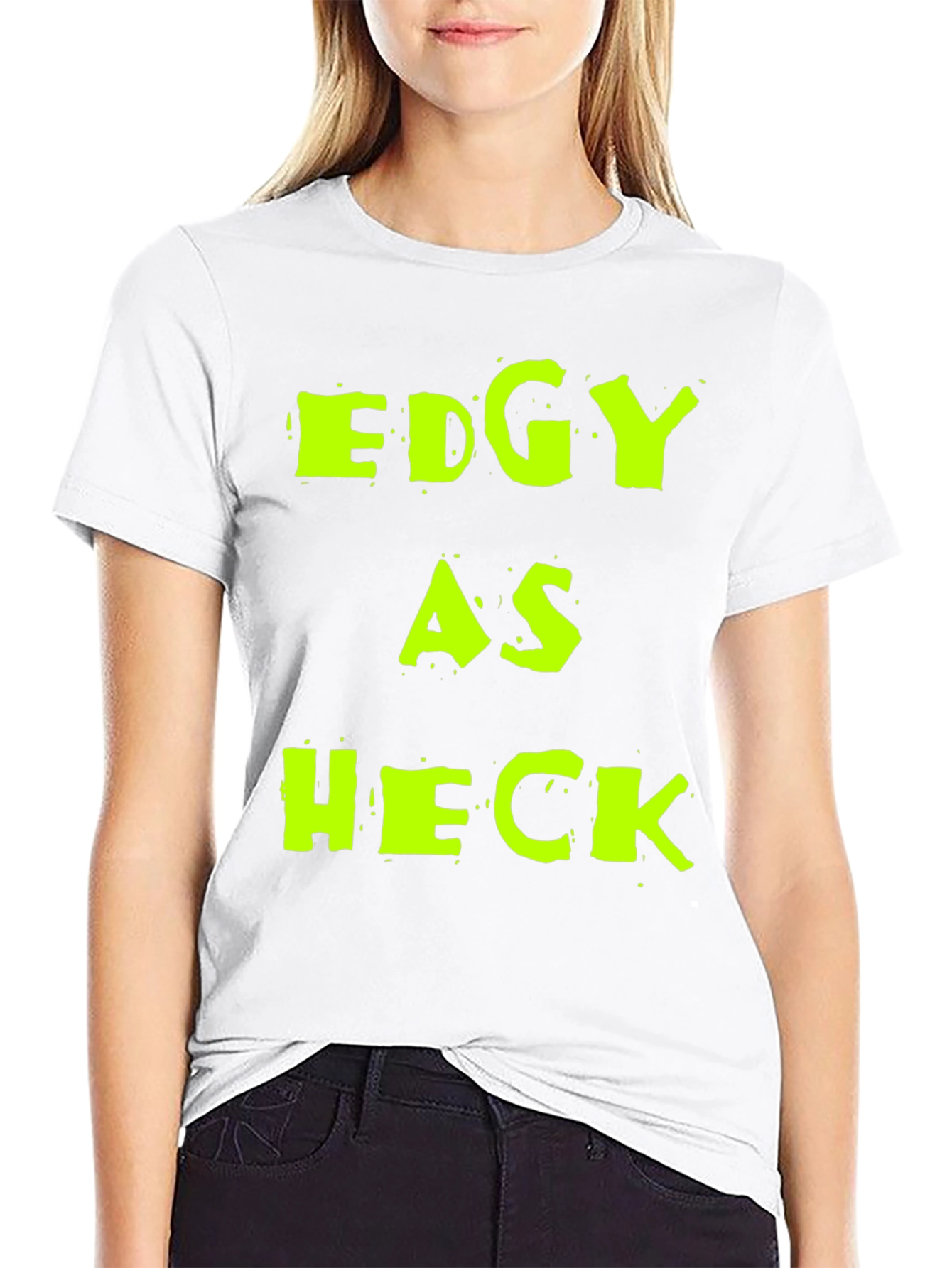 Edgy As Heck Graphic Tee - Mens Black T-Shirt
