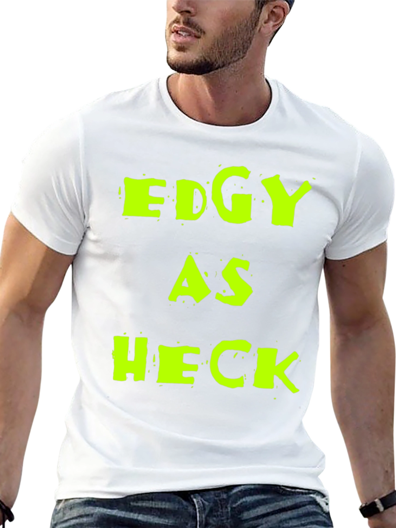 Edgy As Heck Graphic Tee - Mens Black T-Shirt