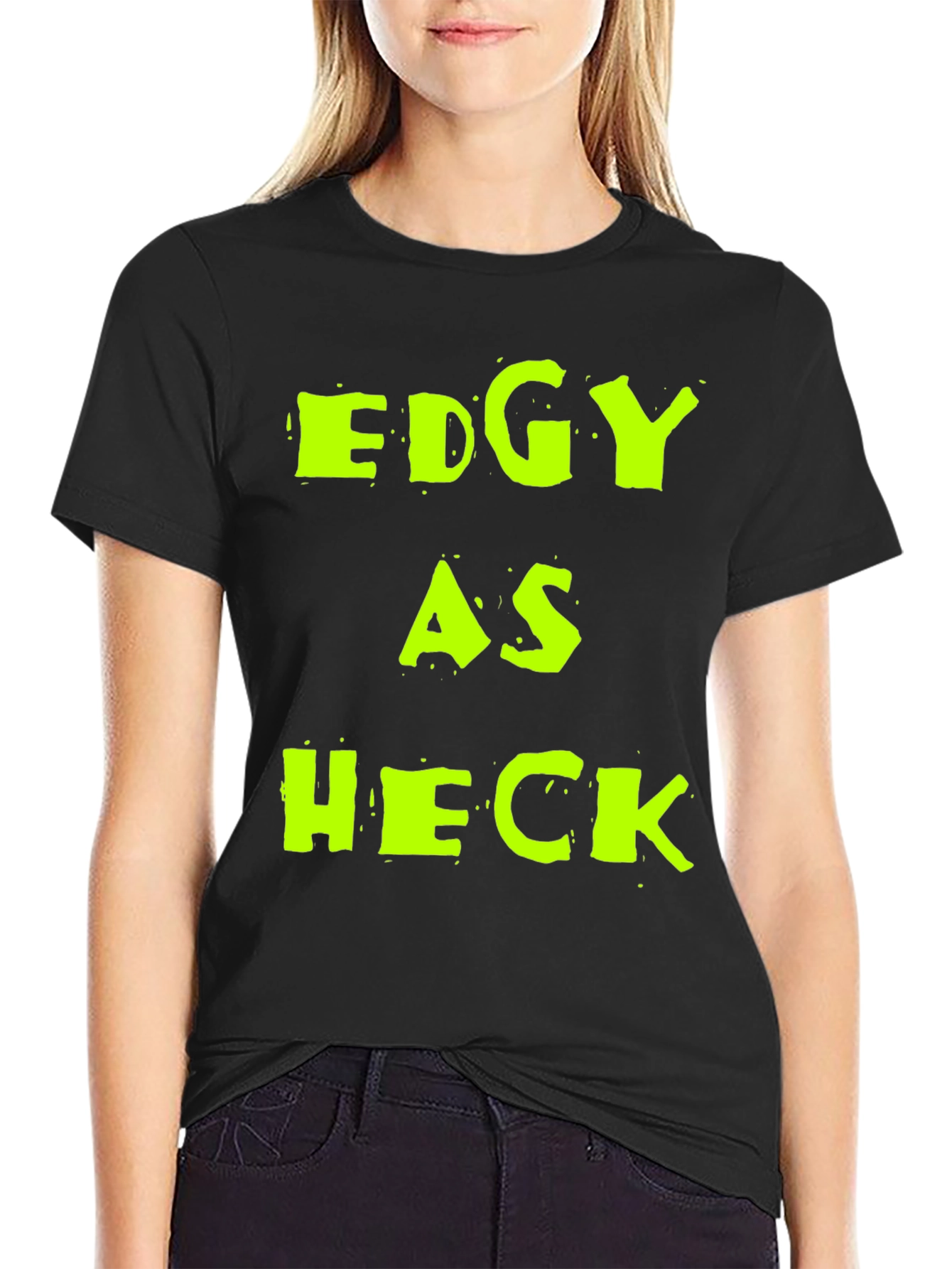 Edgy As Heck Graphic Tee - Mens Black T-Shirt