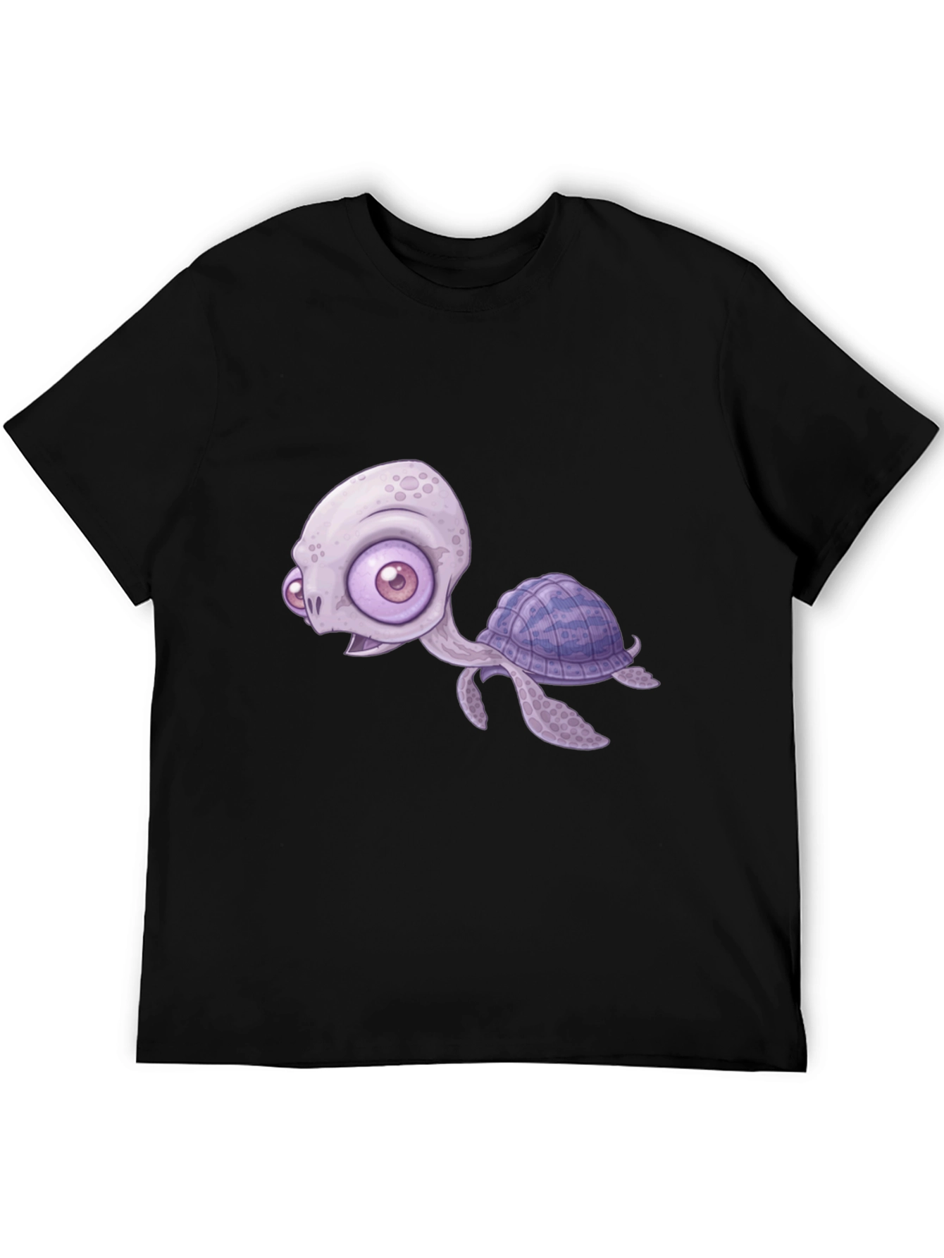 Cartoon Turtle Graphic T-Shirt