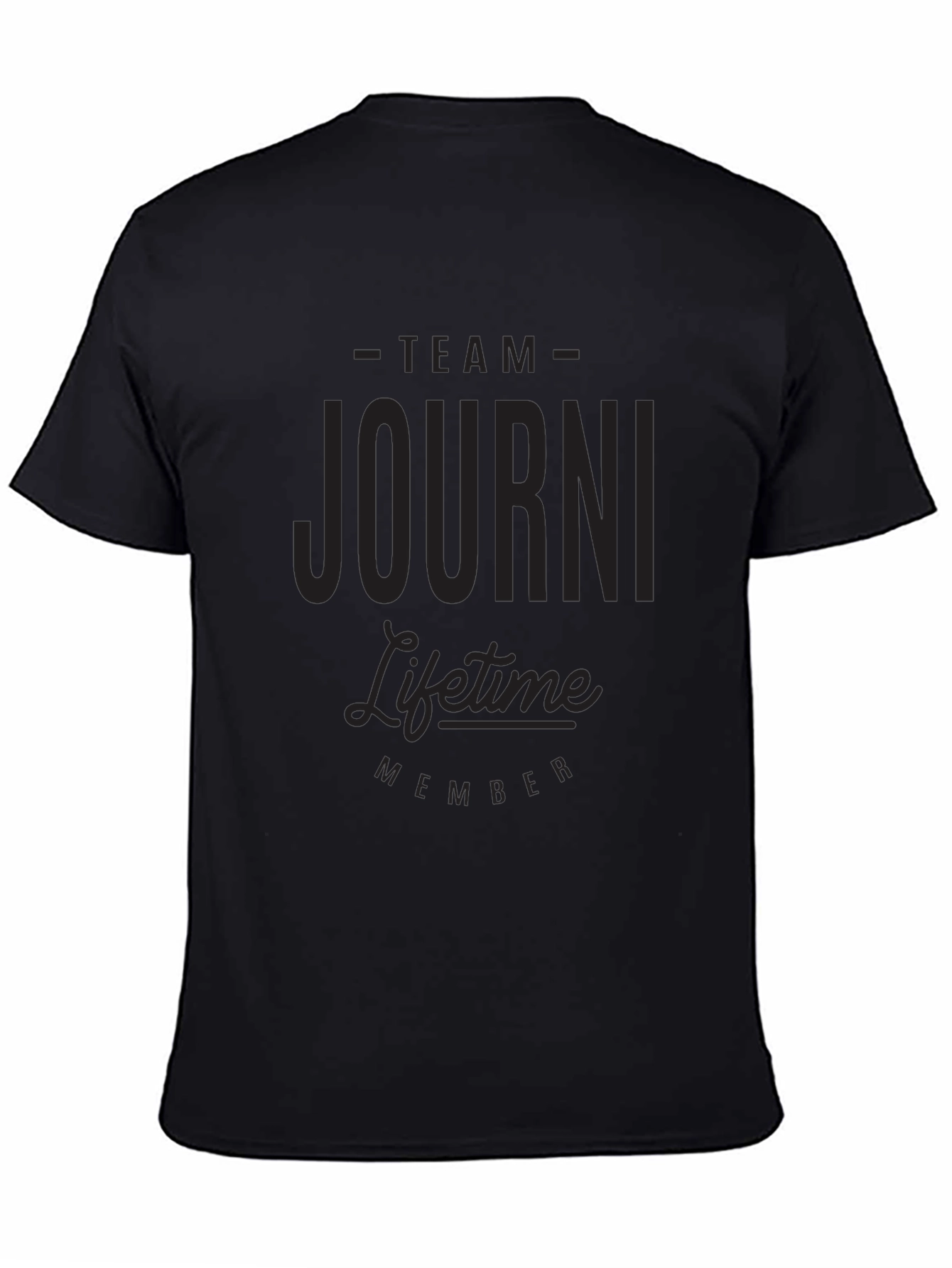 Team Journi Lifetime Member Black T-Shirt