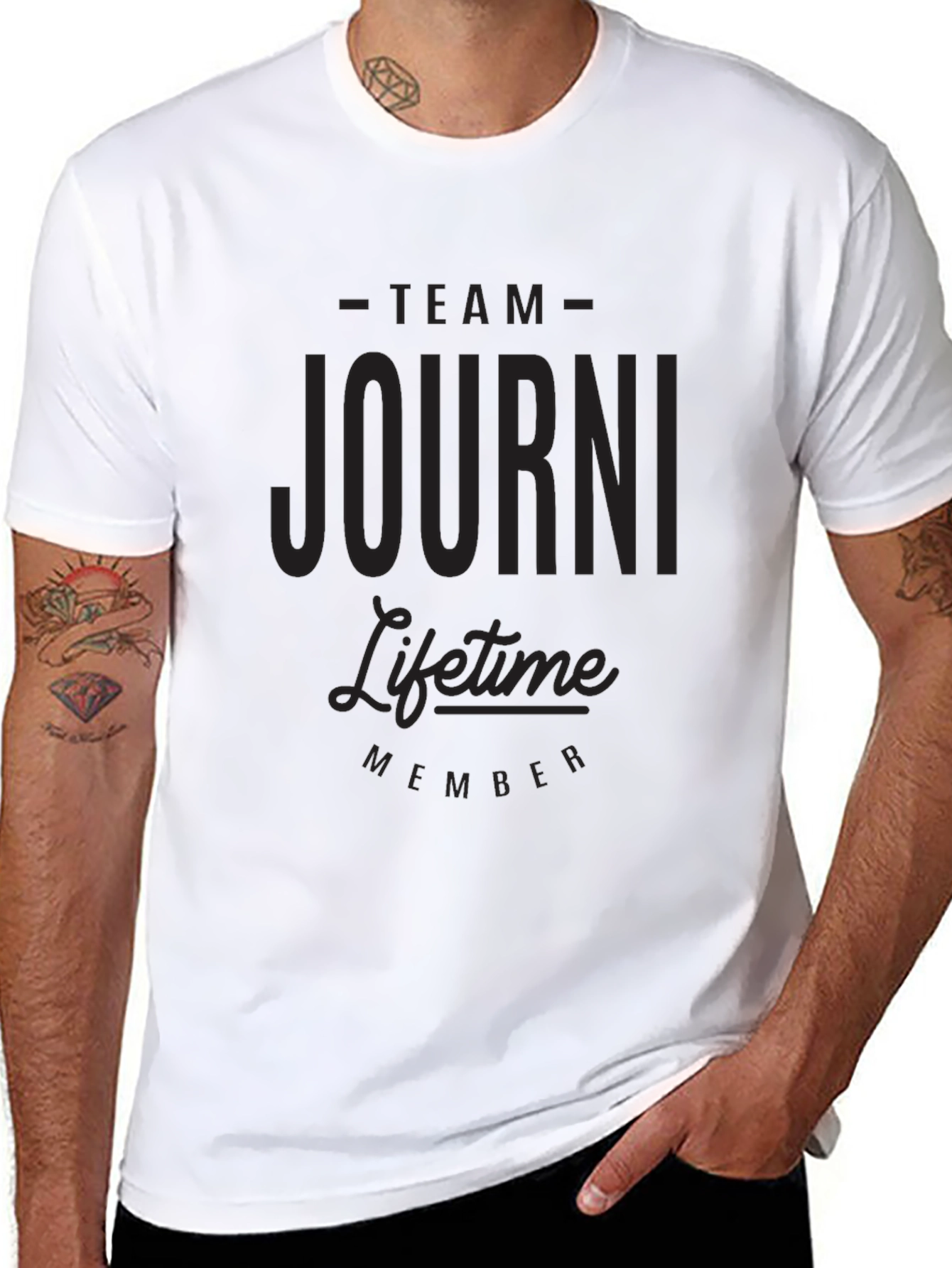 Team Journi Lifetime Member Black T-Shirt