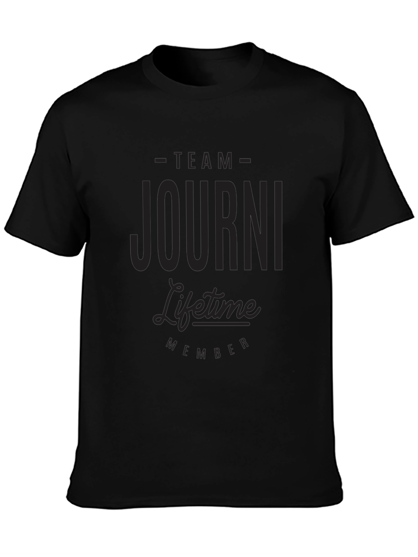 Team Journi Lifetime Member Black T-Shirt