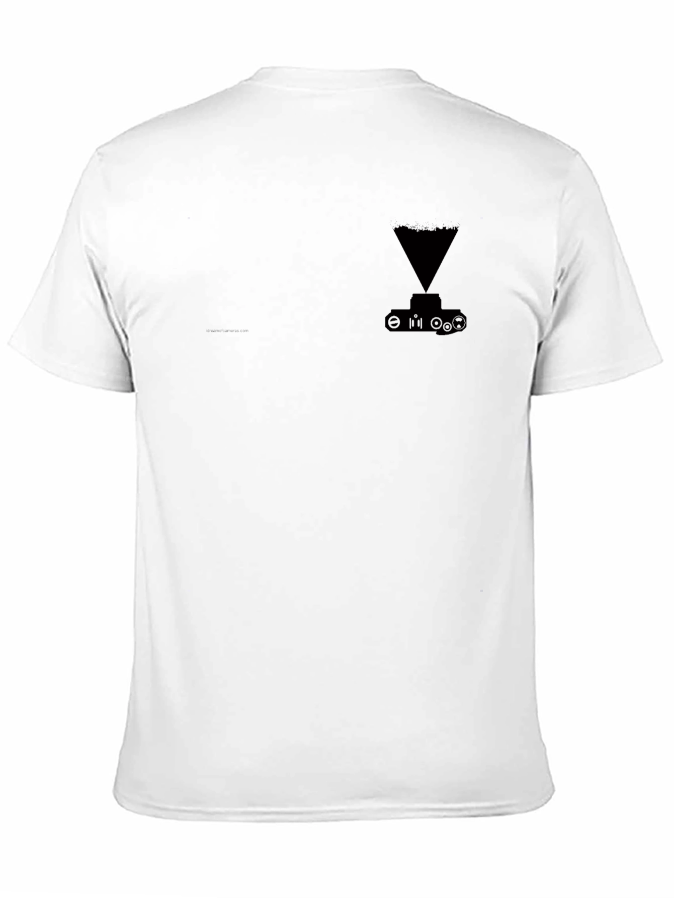 Mens Black Graphic Tee - Tank Hologram Design