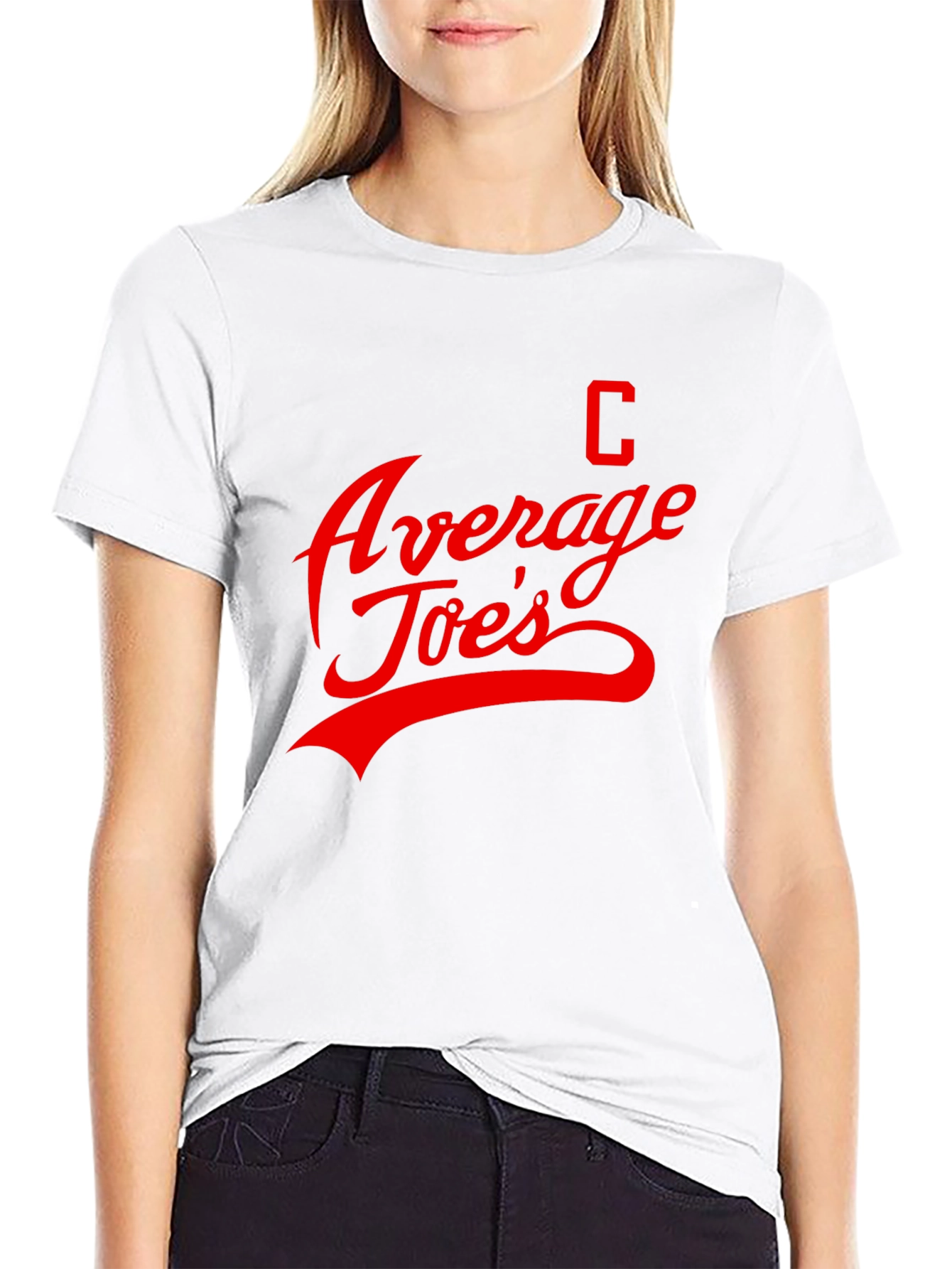 Average Joes T-Shirt - Red Graphic Print