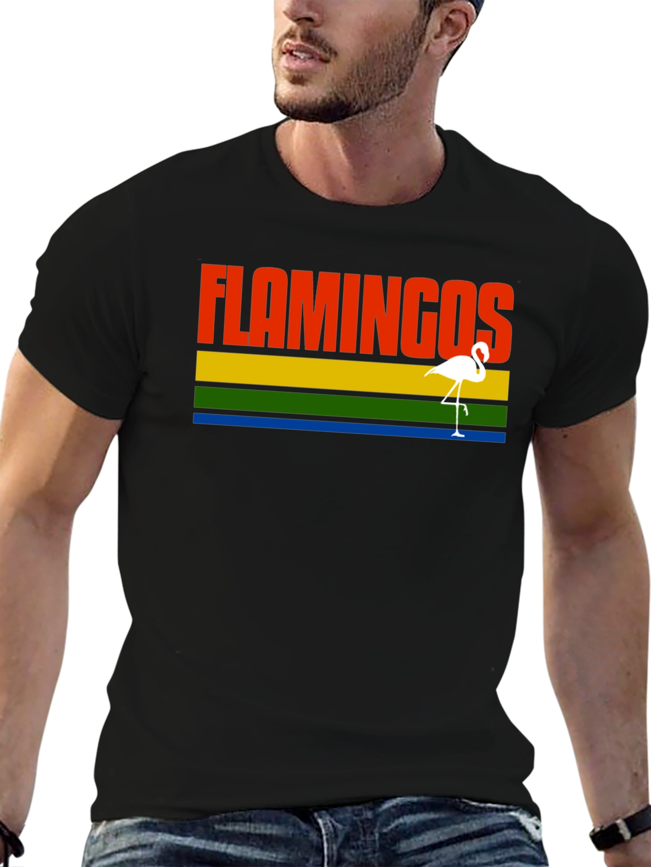 Flamingos Graphic Tee - Retro Style