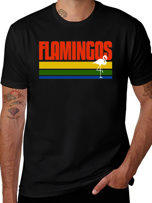 Flamingos Graphic Tee - Retro Style