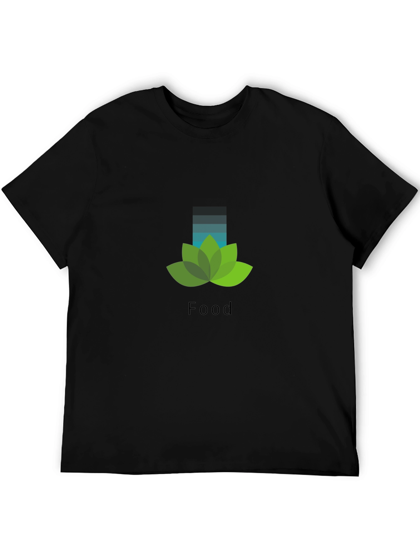 Nature Food Graphic Black T-Shirt