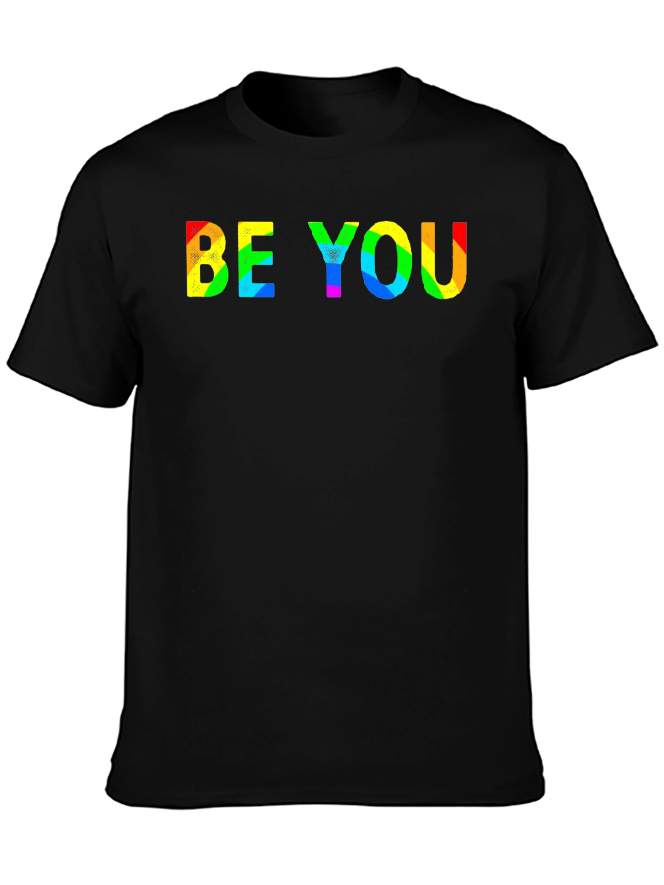 Be You Rainbow Graphic T-Shirt - Black