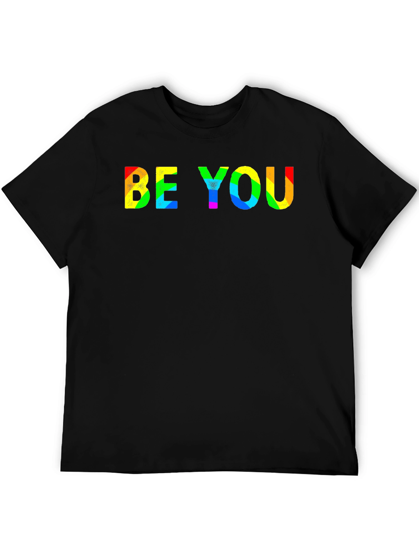 Be You Rainbow Graphic T-Shirt - Black
