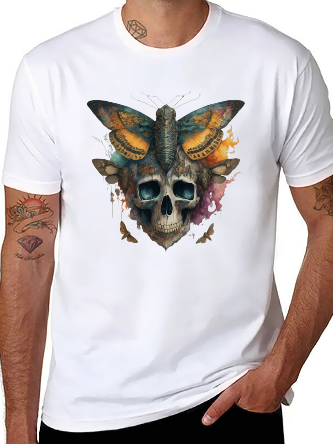 Skull Moth T-Shirt - Graphic Tee