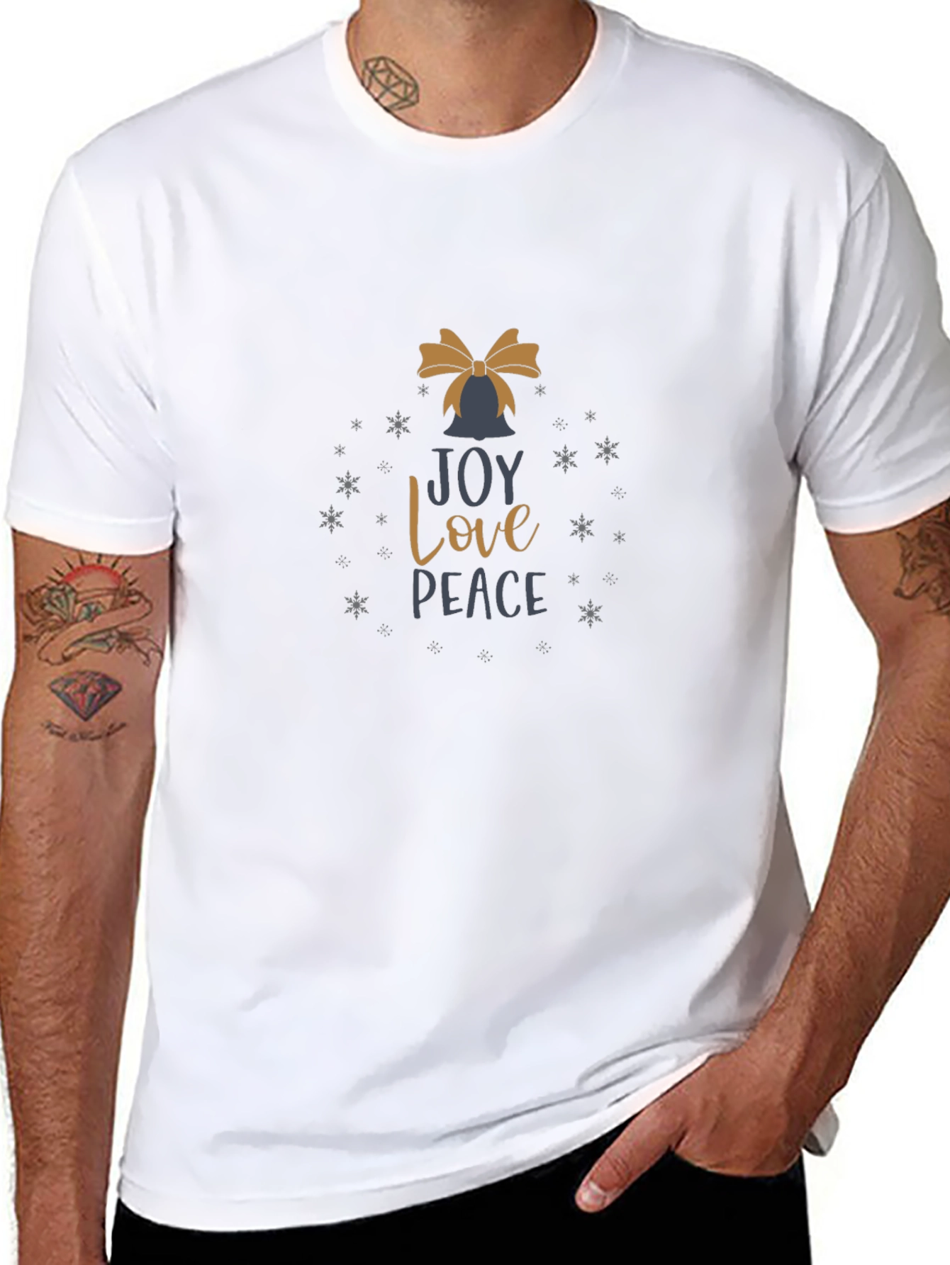Joy Love Peace Holiday Tee
