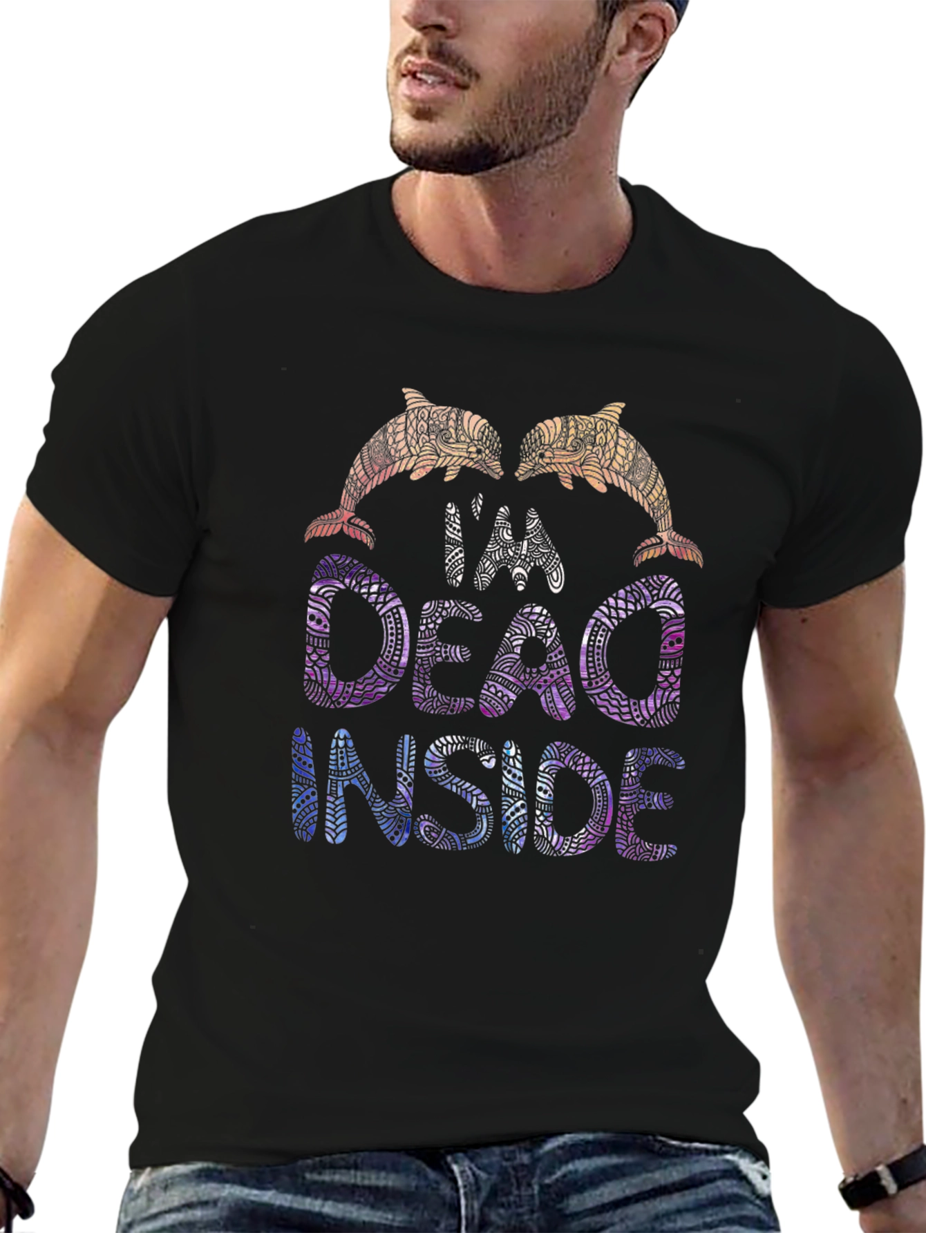 Im Dead Inside Dolphin Graphic Tee