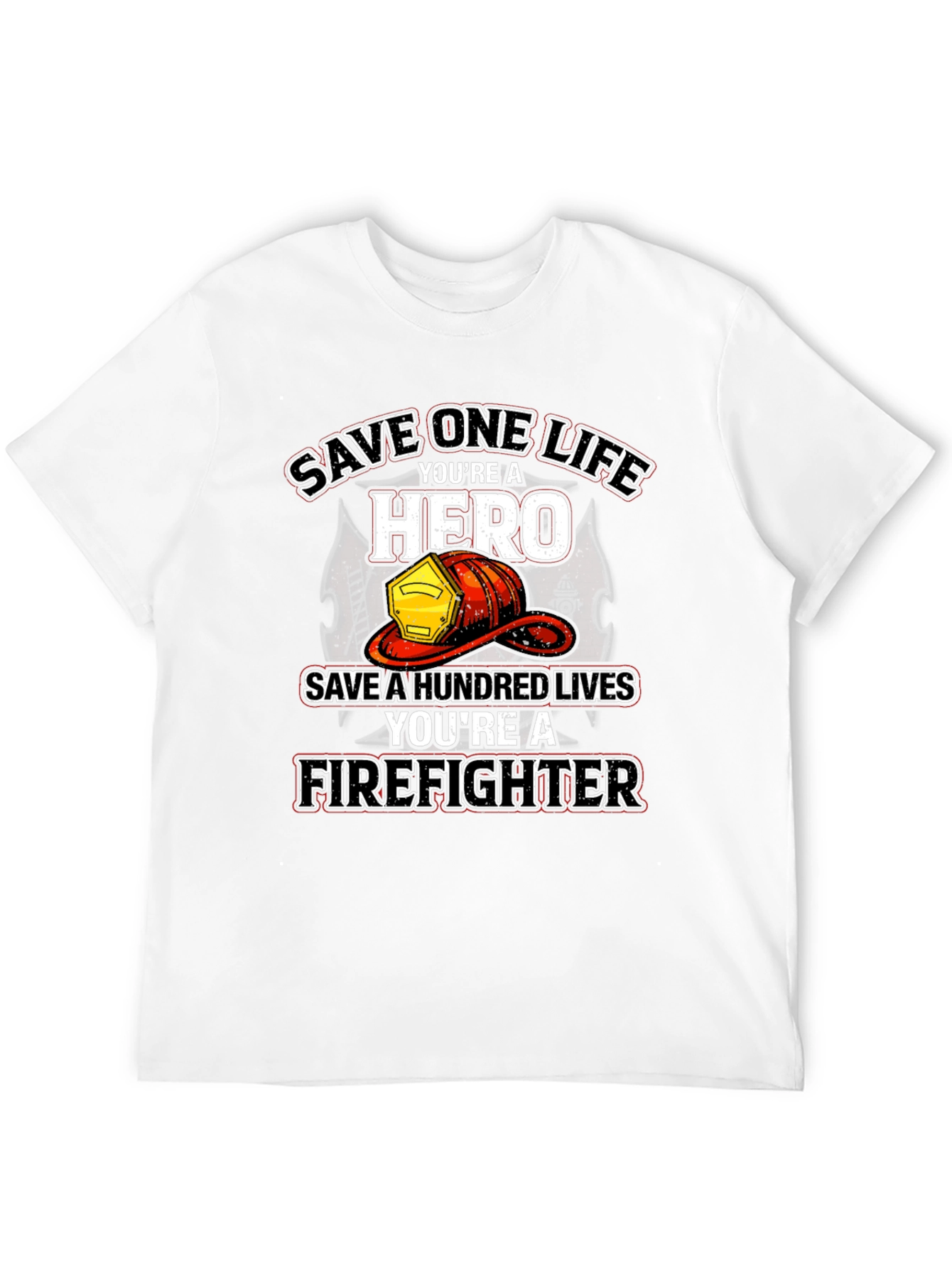Firefighter Hero T-Shirt - Save Lives Design