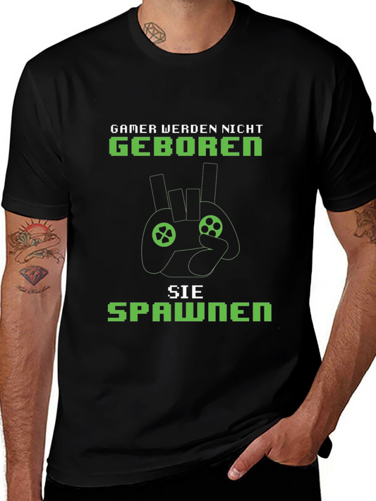 Gamer Born Spawned Graphic Tee