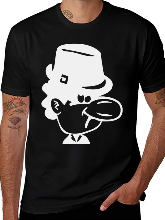 Cartoon Character Black Tee