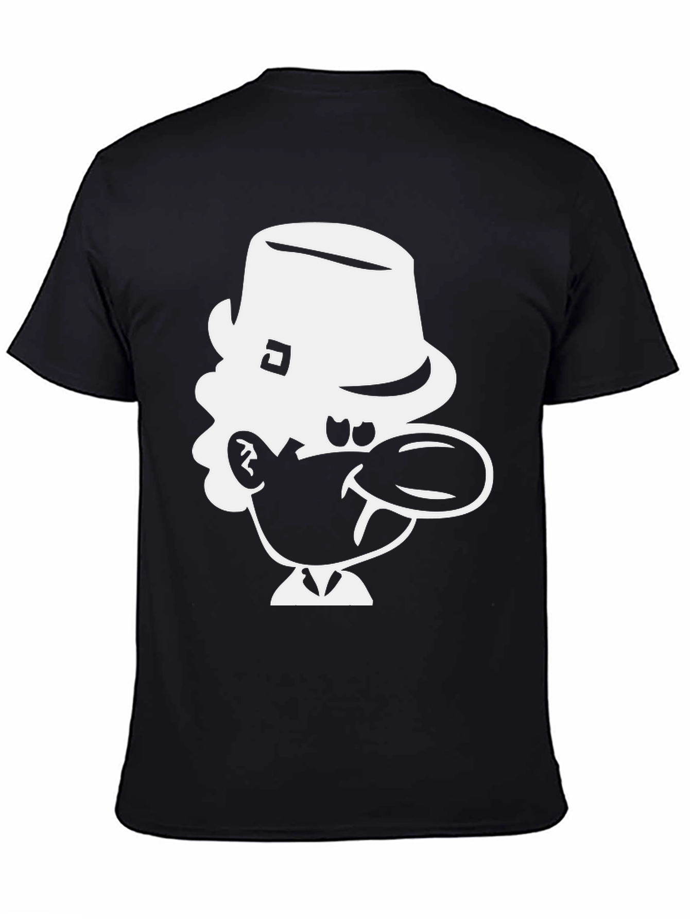Cartoon Character Black Tee