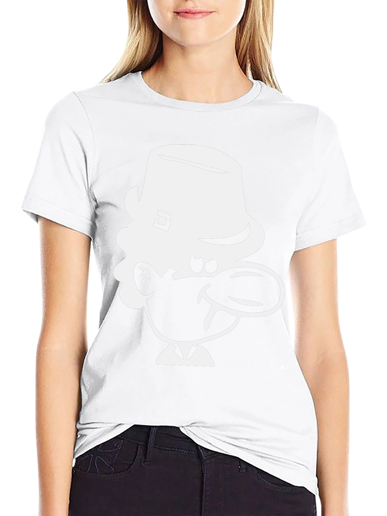 Cartoon Character Black Tee