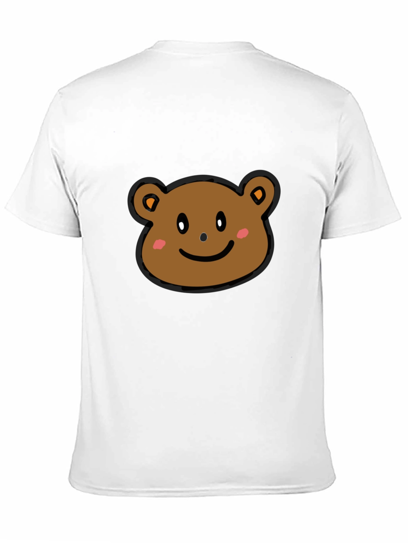 Cute Bear Graphic T-Shirt - Black Cotton Tee