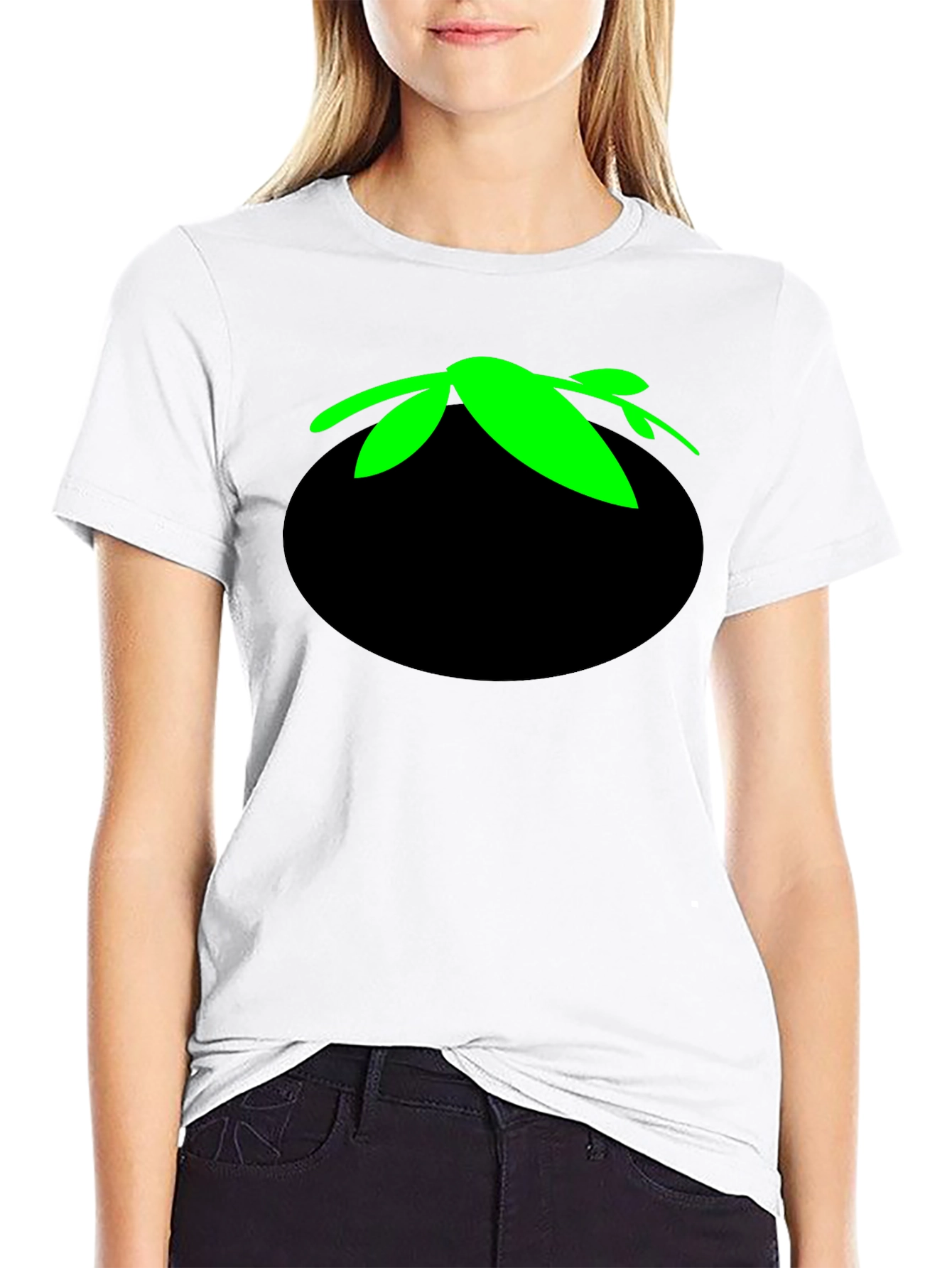Tomato Head Black T-Shirt - Funny Cartoon Graphic Tee