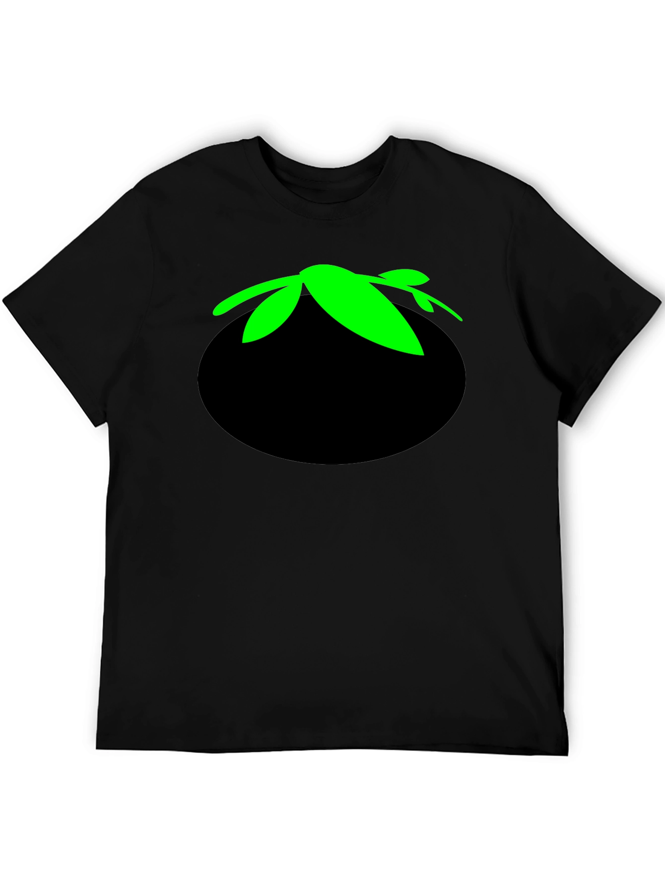 Tomato Head Black T-Shirt - Funny Cartoon Graphic Tee