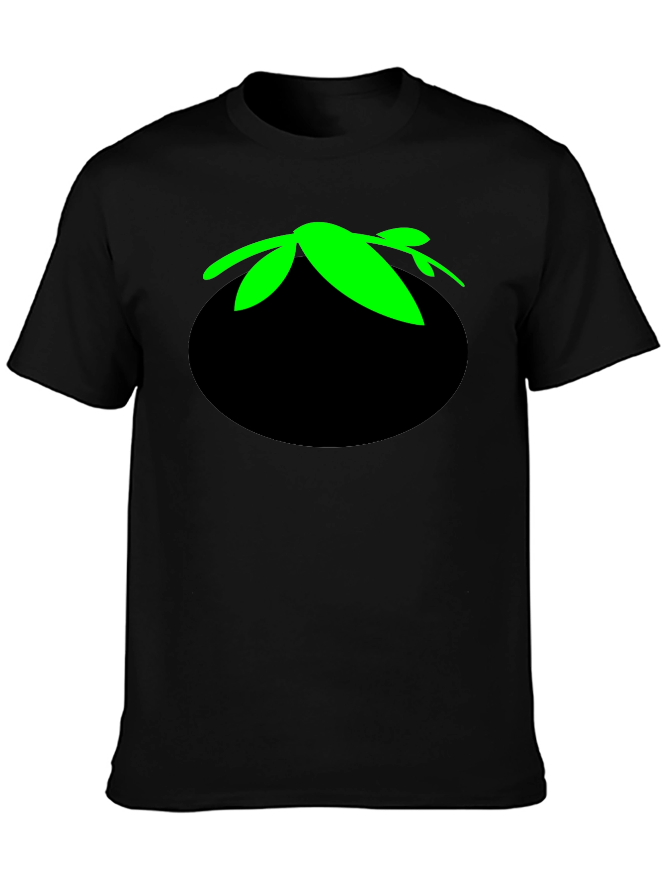 Tomato Head Black T-Shirt - Funny Cartoon Graphic Tee