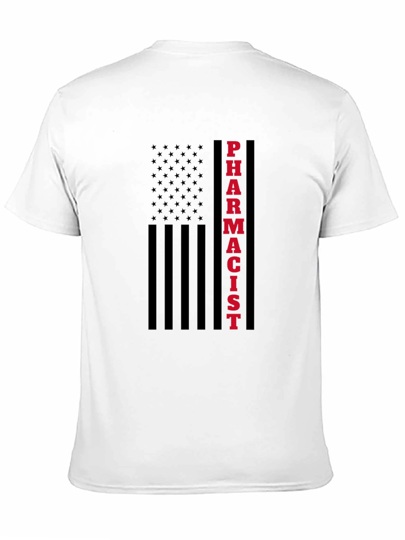 Pharmacist American Flag Graphic T-Shirt