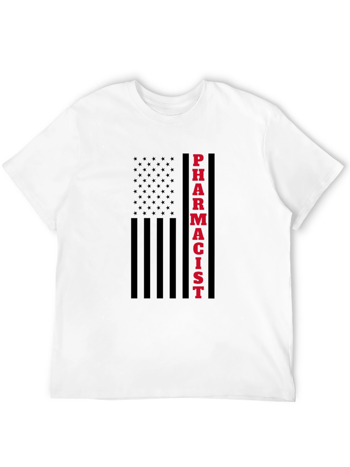 Pharmacist American Flag Graphic T-Shirt