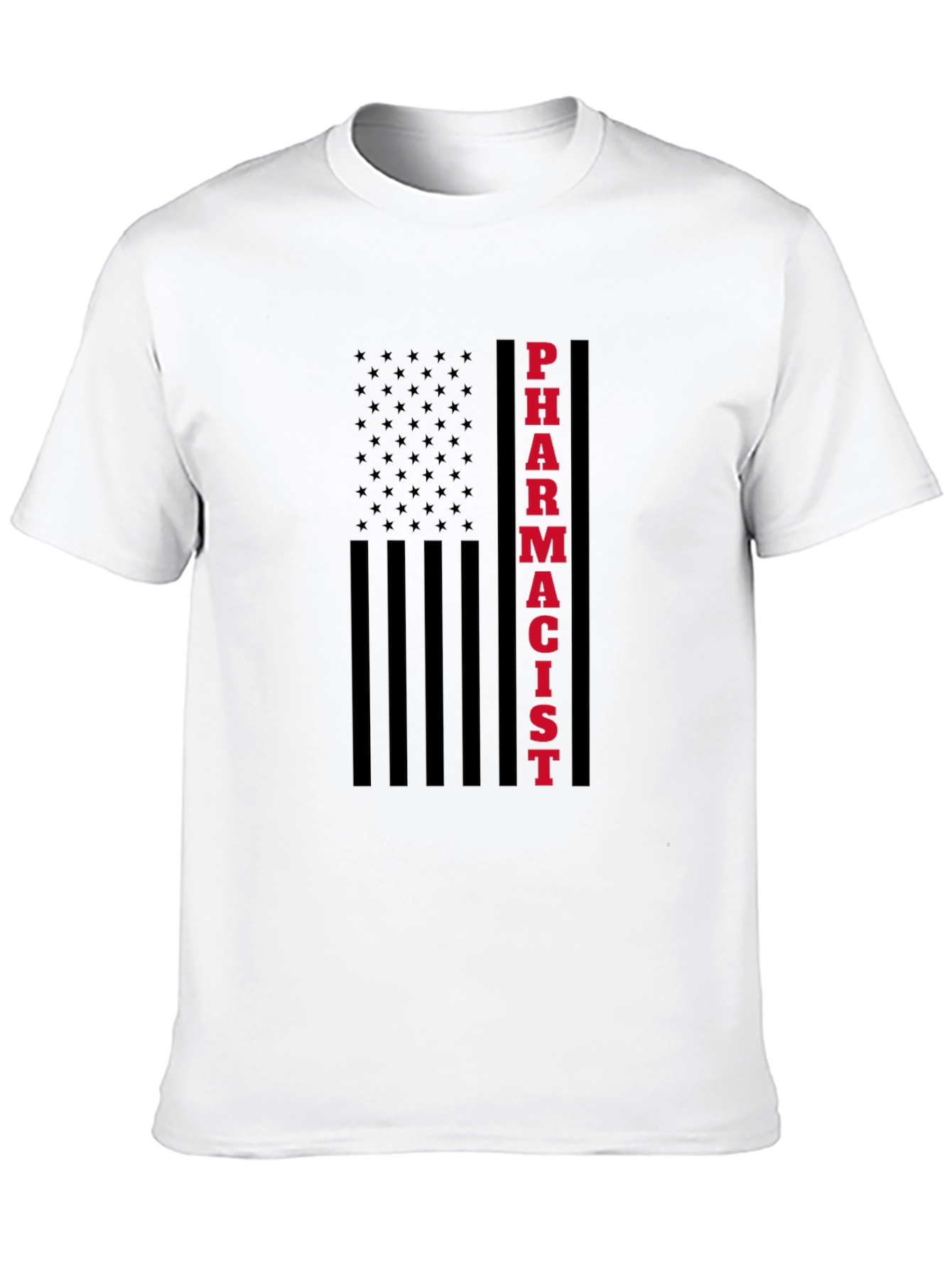 Pharmacist American Flag Graphic T-Shirt