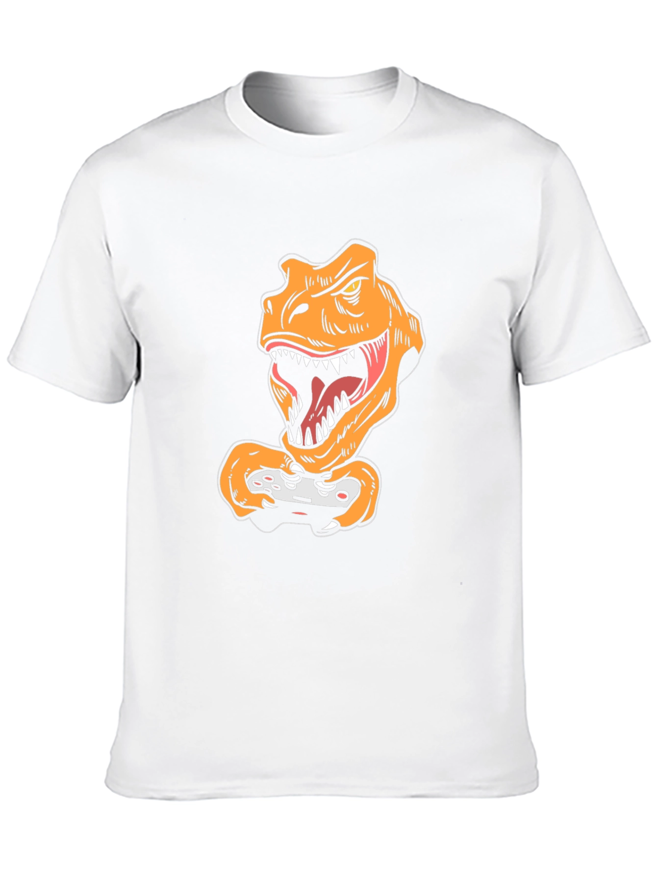 Gamer Dino Black T-Shirt