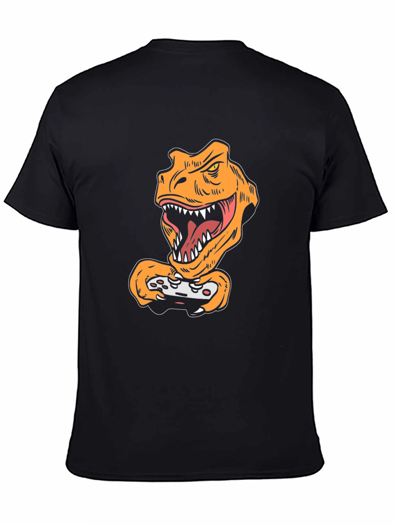 Gamer Dino Black T-Shirt