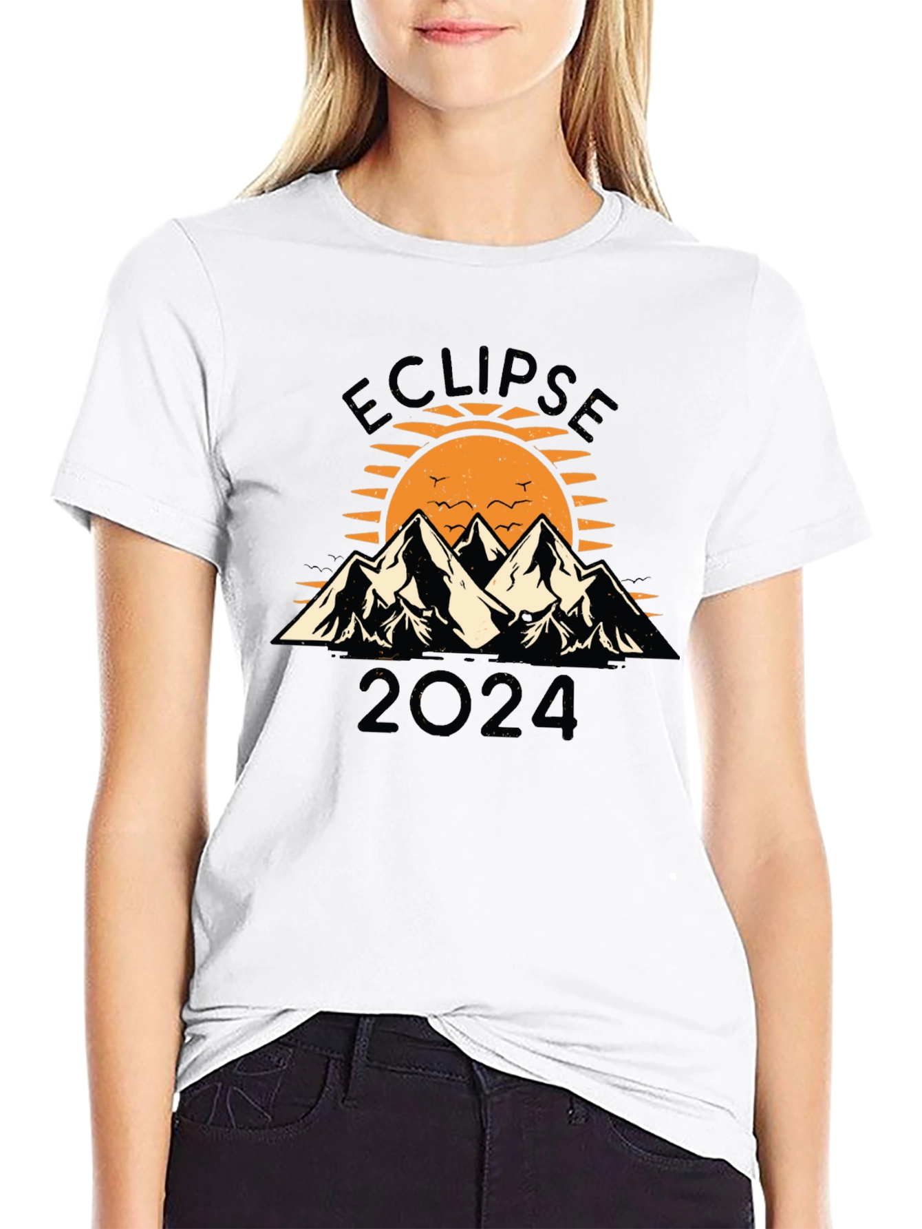 Eclipse 2024 T-Shirt Black Unisex