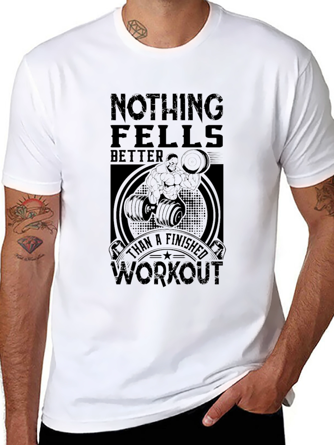 Workout Motivation Graphic Tee - Nothing Feels Better!