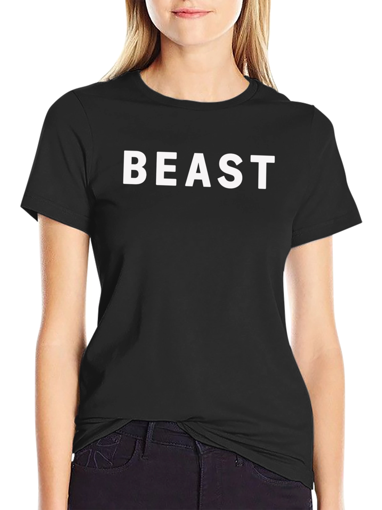 BEAST Bold Graphic Black T-Shirt