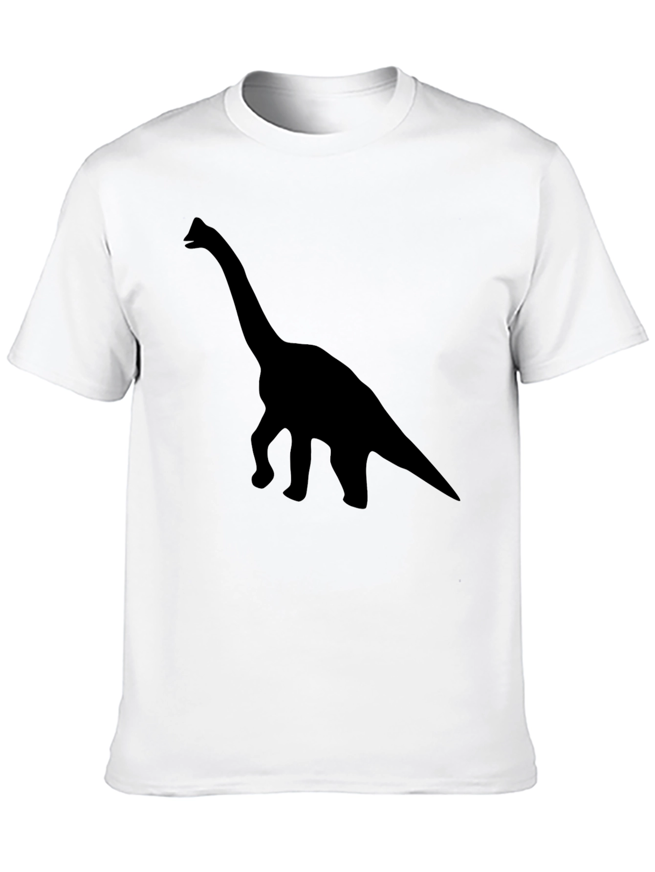 Black Dinosaur Silhouette T-Shirt
